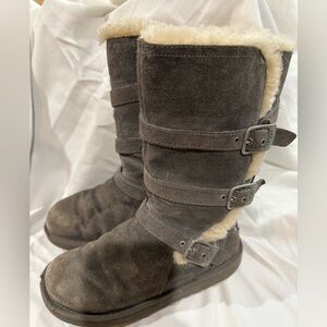 UGG Charcoal Shearling Boots